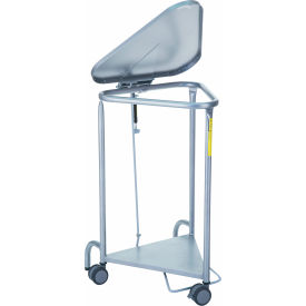 R&B Wire Triangular Quiet Closure Hamper Steel Gray 669