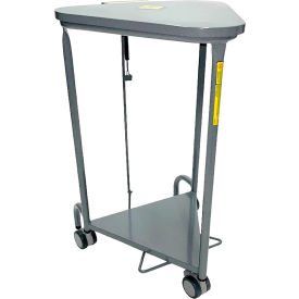 R&B Wire Antimicrobial Triangular Hamper Powder Coated w/ Lid Damping Function Gray 669/ANTI