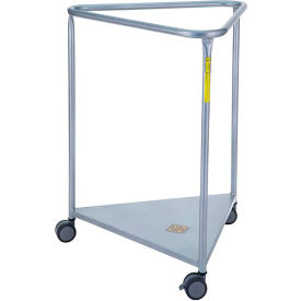 R&B Wire Knock-Down Deluxe Triangular Hamper Steel Gray 669KD/LNL