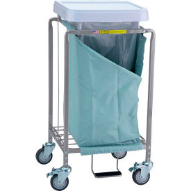 R&B Wire Single Deluxe Easy Access Hamper Steel Blue 672B