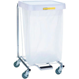 R&B Wire Single Medium Duty Hamper with Foot Pedal 32