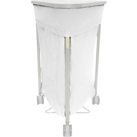R&B Wire Triangular Antimicrobial Hamper Bag for 669 Series White 669/AMW