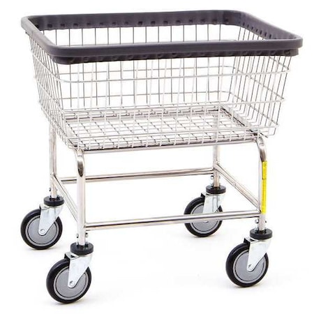 Wire Utility Cart, 2.5 Bushel, Chrome MPN:100CEC