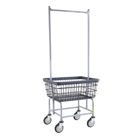 Wire Utility Cart with Double Pole Rack, 2.5 Bushel, Dura-Seven Anti-Rust Coating MPN:100E58/D7
