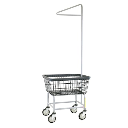 Wire Utility Cart with Single Pole Rack, 2.5 Bushel, Dura-Seven Anti-Rust Coating MPN:100E91/D7