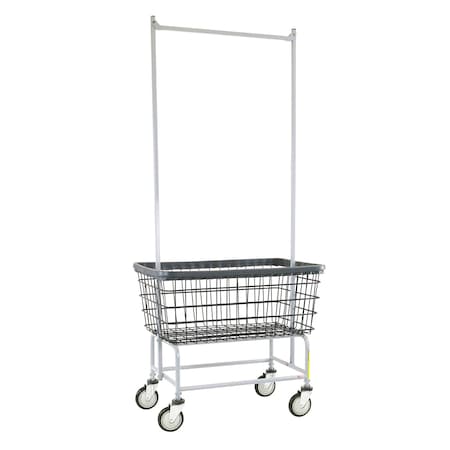 Wire Utility Cart with Double Pole Rack, 4.5 Bushel, Dura-Seven Anti-Rust Coating MPN:200F56/D7