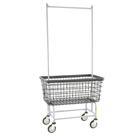 Wire Utility Cart with Double Pole Rack, 6 Bushel, Dura-Seven Anti-Rust Coating MPN:201H56/D7