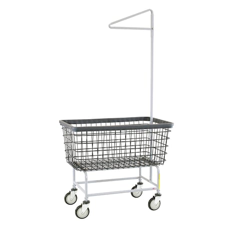 Wire Utility Cart with Single Pole Rack, 6 Bushel, Dura-Seven Anti-Rust Coating MPN:201H91/D7