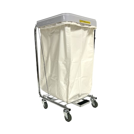 Drawstring, Antimicrobial Nylon, Hamper Bag, White MPN:641W