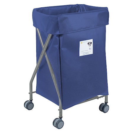 Wide Collapsible Hamper, 5 Bushel Capacity, Navy Vinyl MPN:655NVY