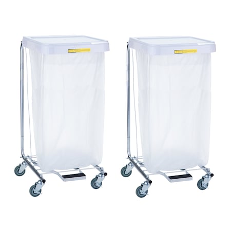 Single Medium Duty Hamper with Foot Pedal, 35