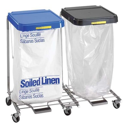 Double Medium Duty Hamper with Foot Pedal, 32