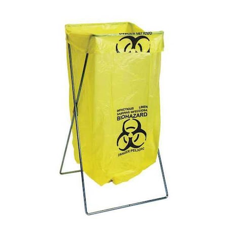 Stainless Steel X-Frame Foldable Collection Hamper MPN:698-SS