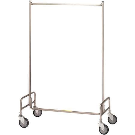 Rolling Steel Garment Rack, 36
