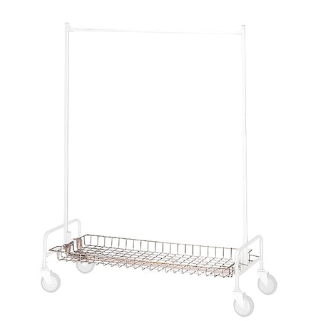Basket Shelf, 48 in W, Silver MPN:782