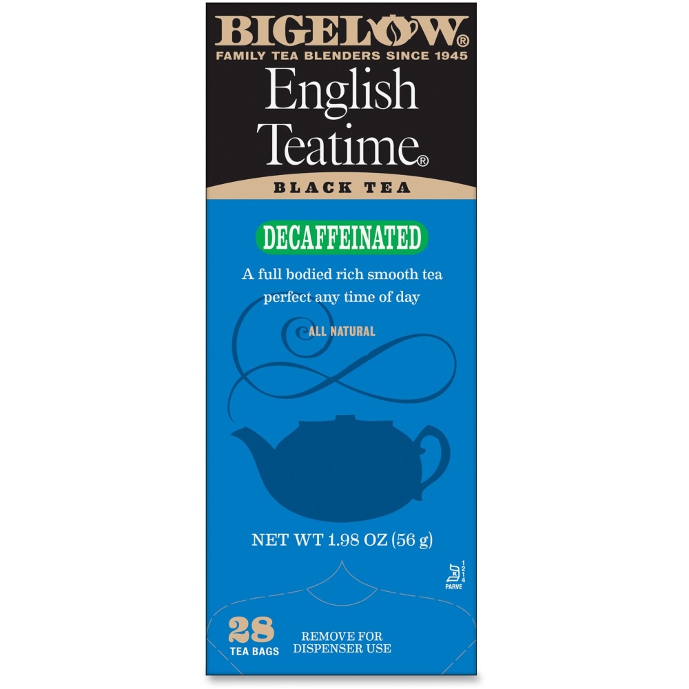 Bigelow English Tea Time Decaffeinated Tea Bags, Box Of 28 (Min Order Qty 12) MPN:10357