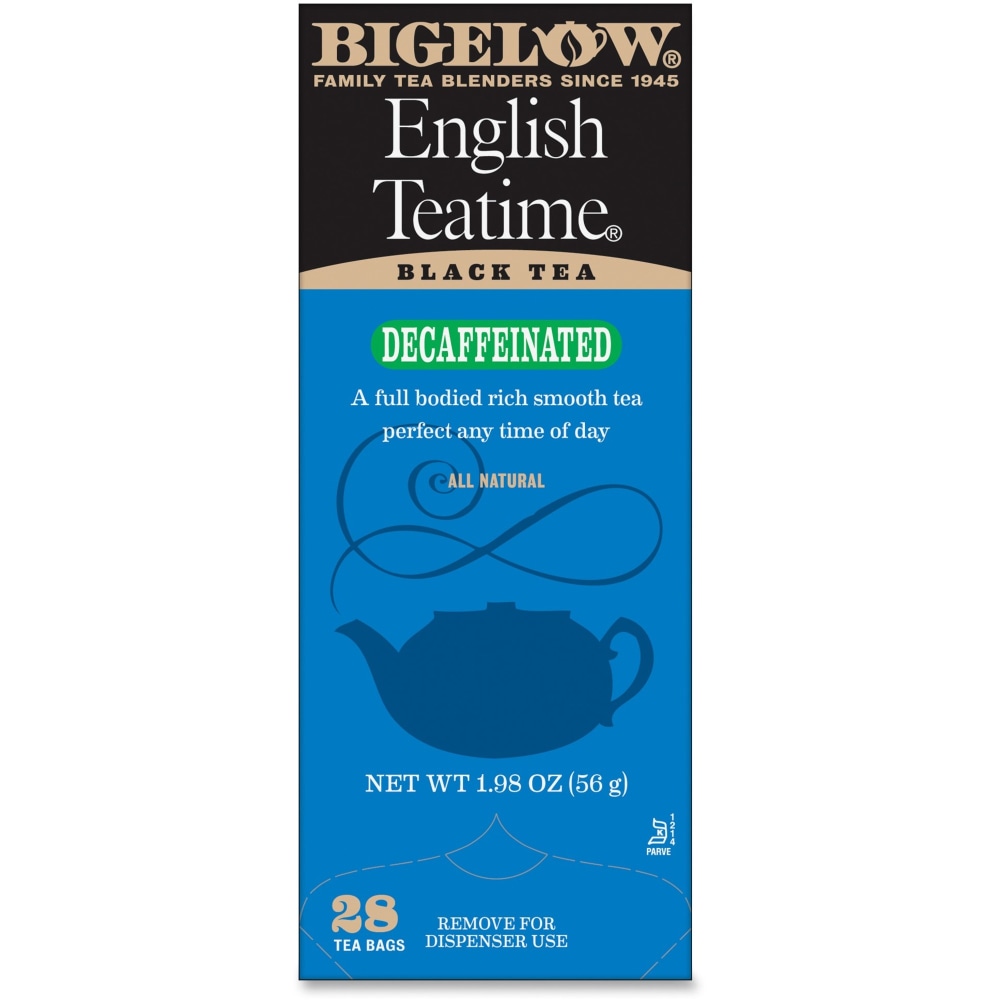 Bigelow English Tea Time Decaffeinated Tea Bags, Box Of 28 MPN:10357