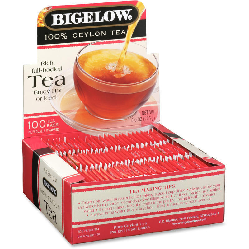 Bigelow Premium Blend Ceylon Tea Bags, Box Of 100 (Min Order Qty 8) MPN:00351