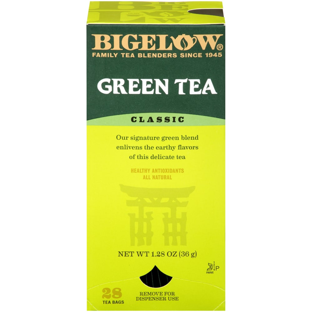 Bigelow Green Tea Bags, Box Of 28 Bags (Min Order Qty 12) MPN:00388