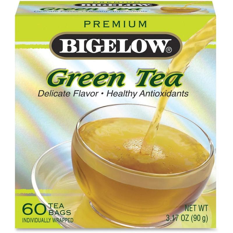 Bigelow Premium Blend Green Tea Bags, Carton Of 60 (Min Order Qty 9) MPN:00450