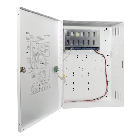 Power Supply, 110-220 VAC Input at 50/60Hz, 8 Outputs 12/24VDC at 2A, Selectable Fail Safe/Secure MPN:DKPS-2A