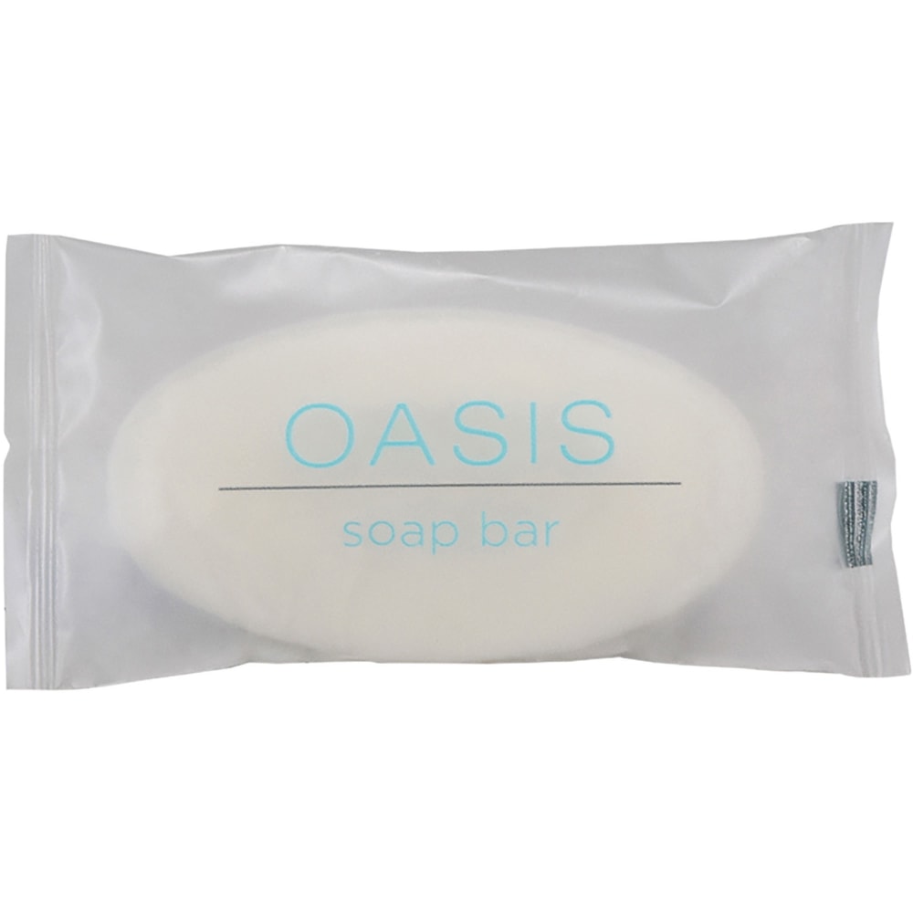 OASIS Soap Bars - Bergamot Oil, Yuzu Fruit Scent - 0.60 oz - Hand - White - 500 / Carton MPN:SPOAS171709