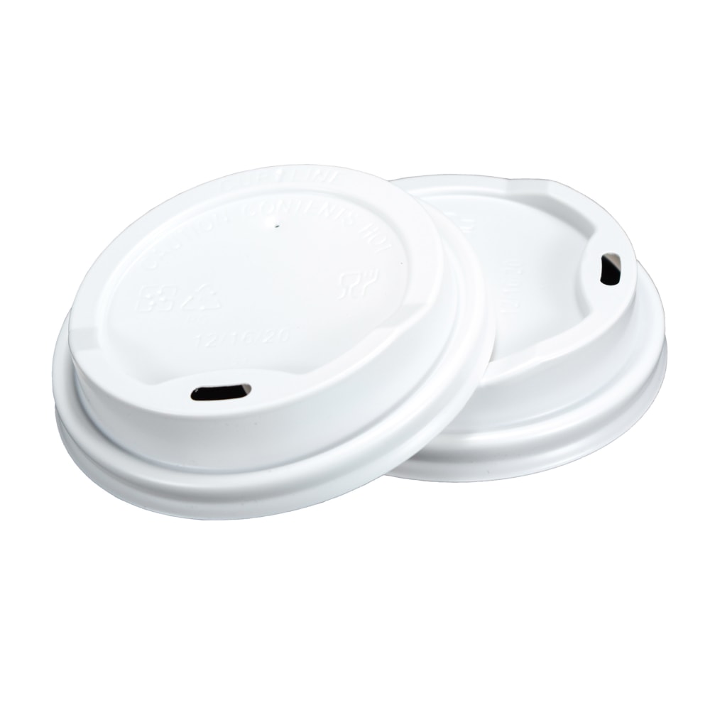 RDI Disposable Cup Lids, 10 Oz/12 Oz, White, Case Of 1, 000 Lids MPN:LID-WHT-12