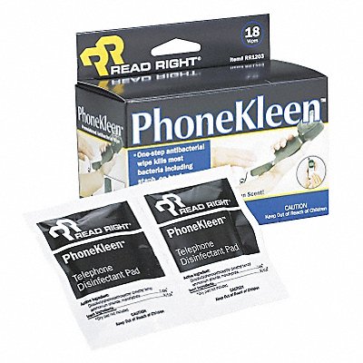 Disinfecting Phone Wipes PK18 MPN:REARR1203