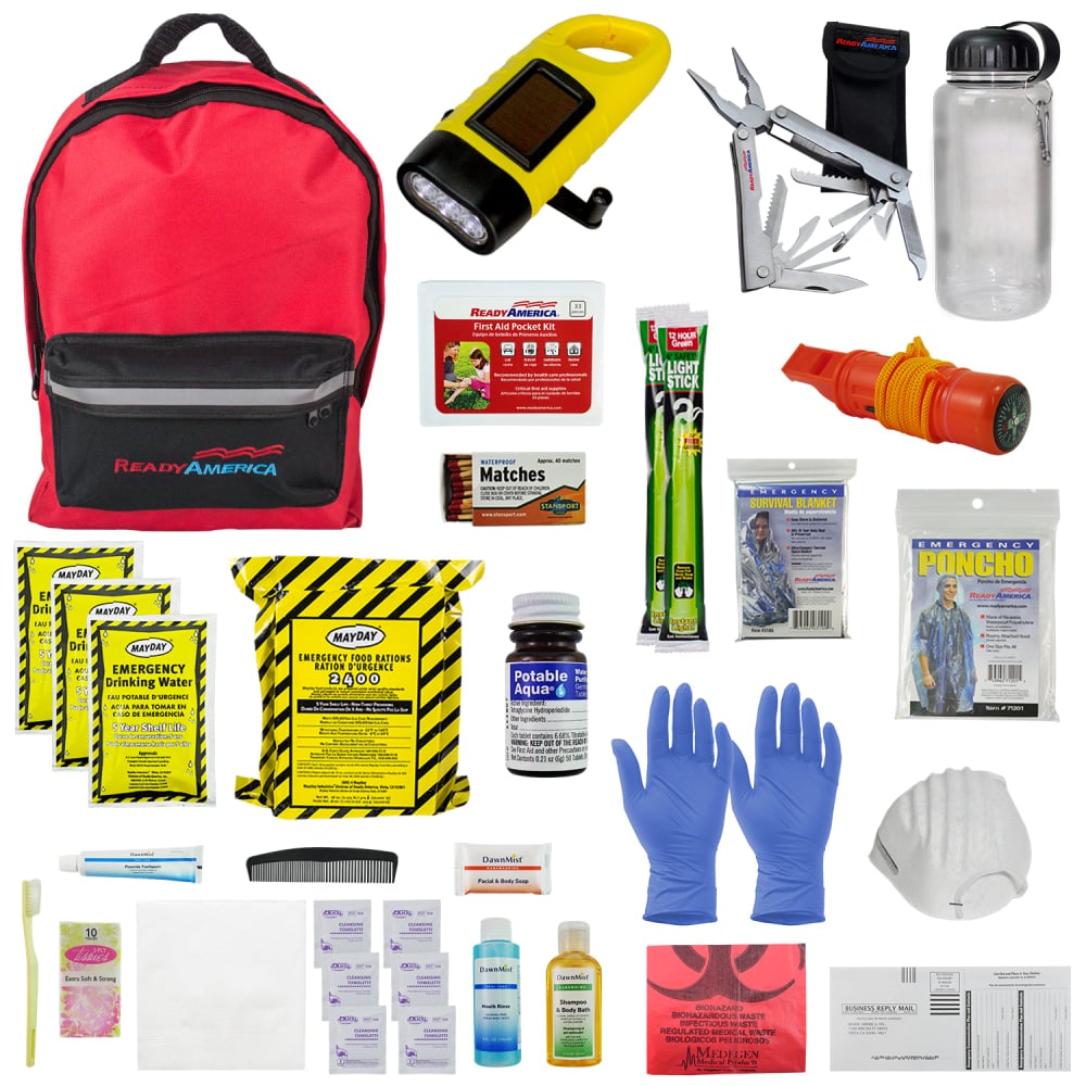 Ready America 1-Person 3-Day Deluxe Emergency Backpack MPN:70185