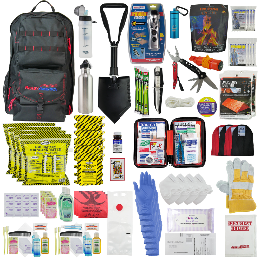 Ready America 4-Person 3-Day Elite Emergency Backpack MPN:70452