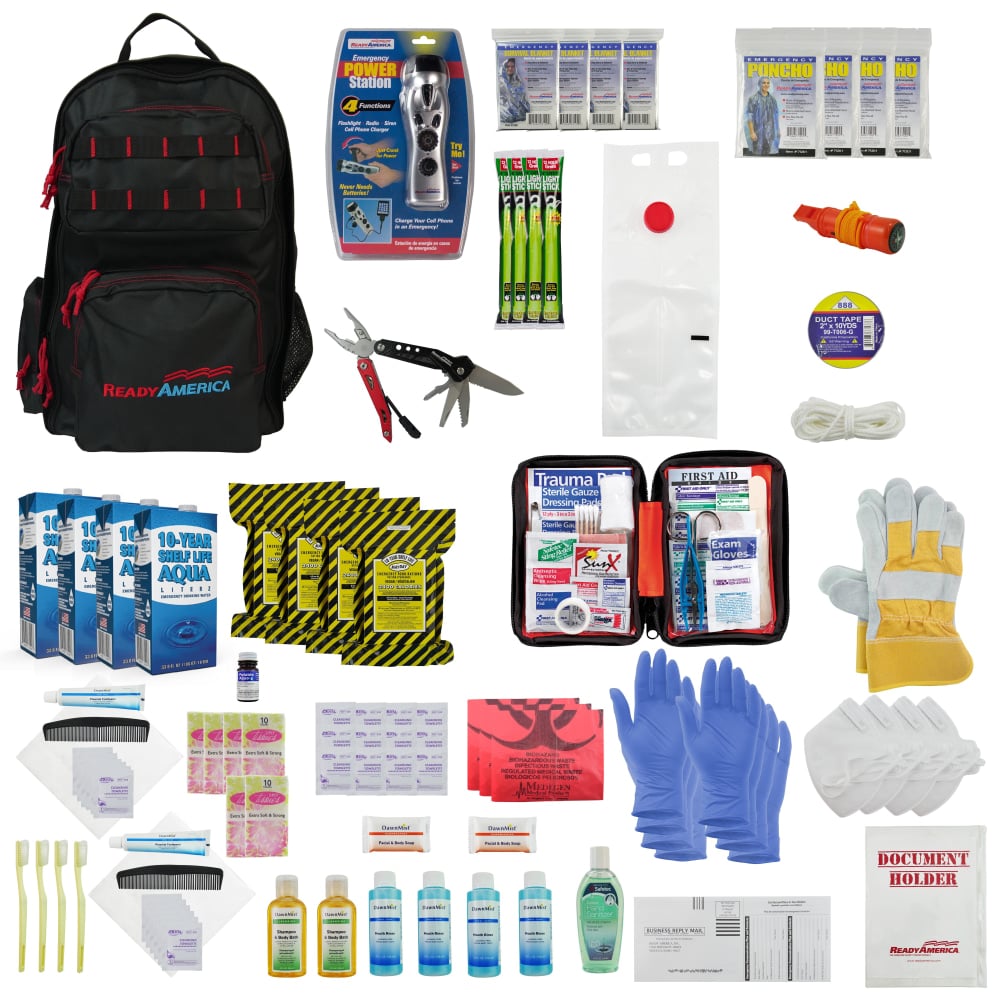 Ready America 4-Person 3-Day Professional Emergency Backpack MPN:70482