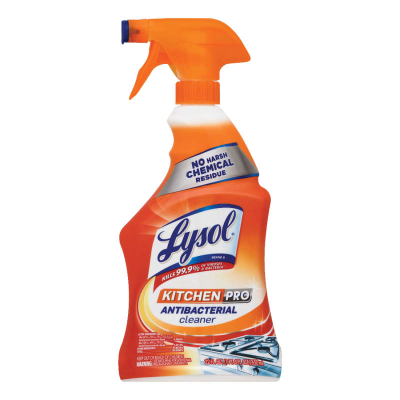 Lysol Kitchen Pro Antibacterial Cleaner, Citrus Scent, 22 Oz (Min Order Qty 4)