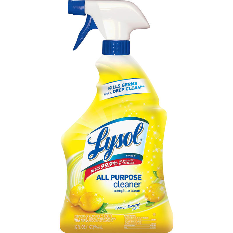 Lysol All-Purpose Cleaner, Lemon Scent, 1 Quart (Min Order Qty 8)