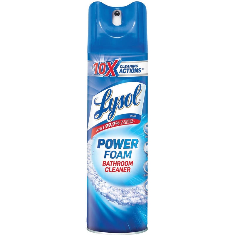 Lysol Power Foam Bathroom Cleaner - 24 fl oz (0.8 quart) - White Clear - 1 Each MPN:02569