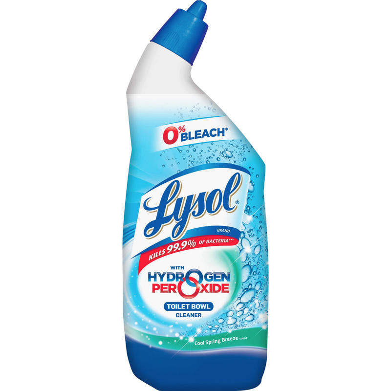 Lysol Hydrogen Peroxide Toilet Cleaner - 24 fl oz (0.8 quart) - Ocean Fresh Scent - Blue - 9/Carton - 98011CT MPN:98011CT