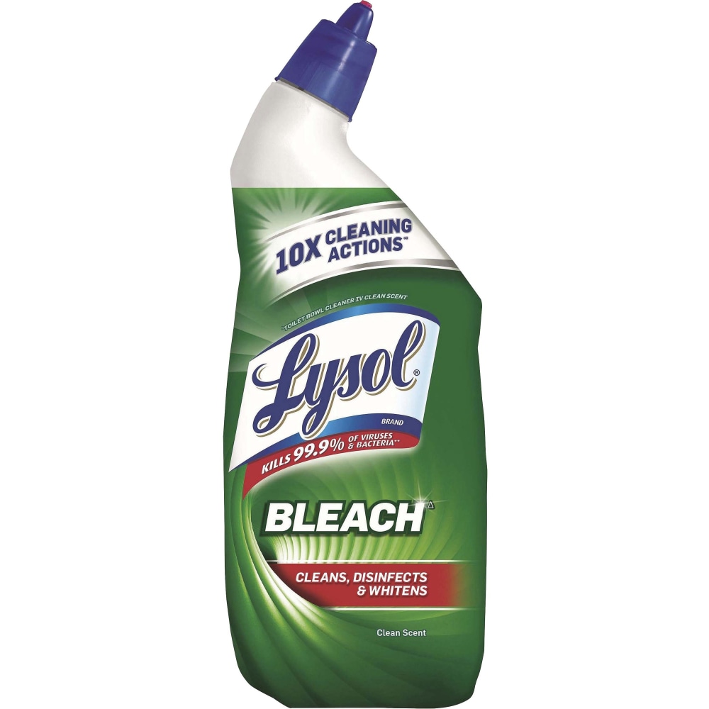 Lysol Bleach Toilet Bowl Cleaner - 24 fl oz (0.8 quart)Bottle - 1 Each - Blue MPN:98014