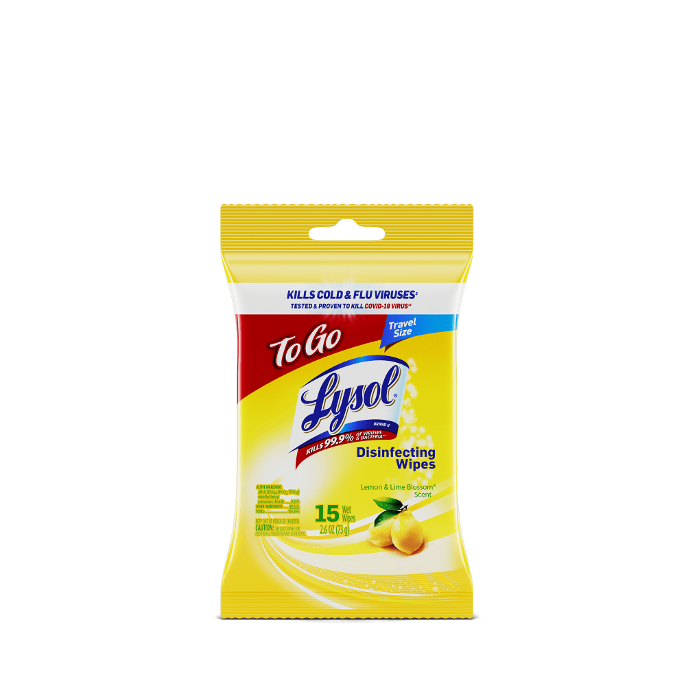 Lysol Disinfecting Wipes - Lemon & Lime Blossom, 15 ea/pk MPN:3231976