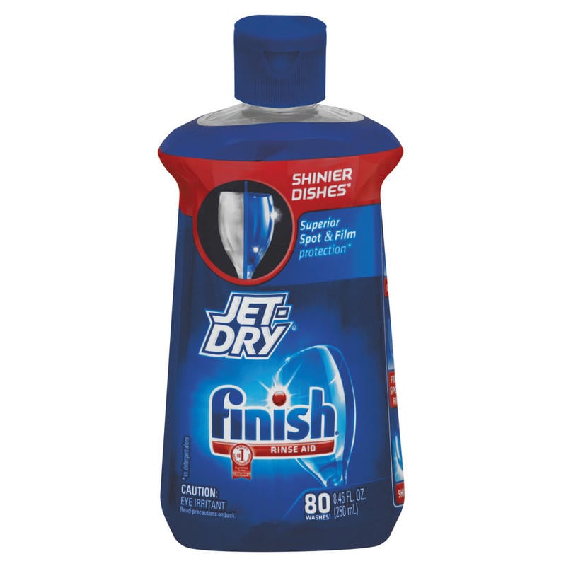 Finish Jet Dry Dishwasher Liquid Rinse Additive With Shine Boost, Original Scent, 8.45 Oz Bottle, Case Of 8 MPN:75713CT