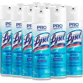 Professional LYSOL® Disinfectant Fresh 19 oz. Aerosol Spray 12 Cans/Case - 04675 REC 04675