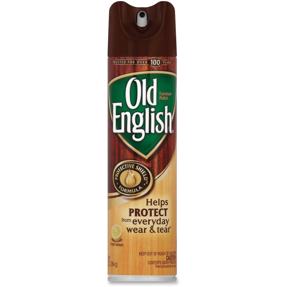 Old English Furniture Aerosol Polish, Lemon Scent, 12.50 Oz Can MPN:RAC74035