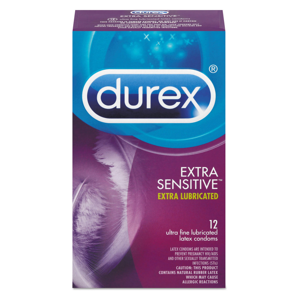 Durex Extra Sensitive Condom, Natural, 12 Count, Pack of 18 MPN:02340-30271