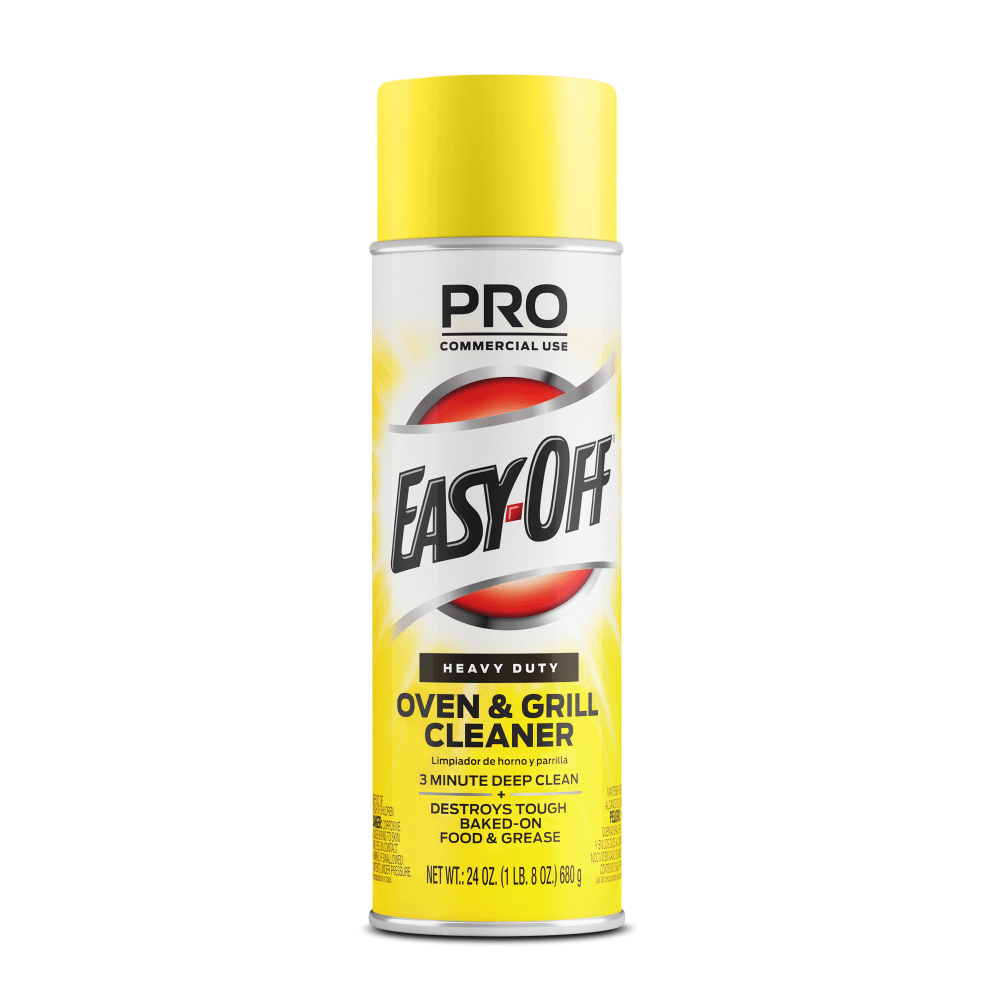Professional Easy-Off Heavy Duty Oven & Grill Cleaner - 24 fl oz (0.8 quart) - Lemon Floral ScentAerosol Spray Can - 6 / Carton - White MPN:62338-85261