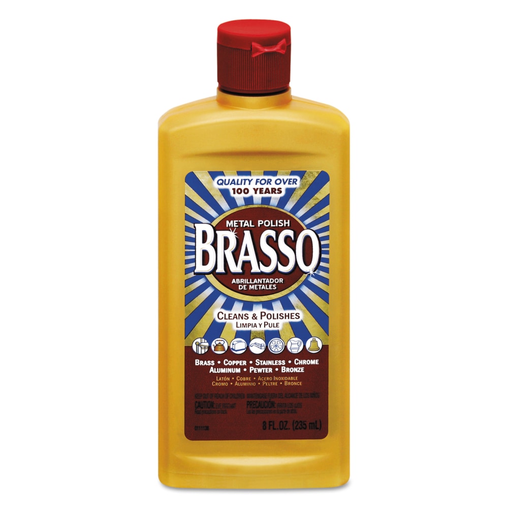 BRASSO Metal Surface Polish, 8 Oz Bottle, Case Of 8 MPN:RAC89334