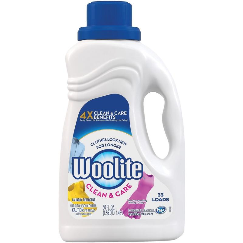 Woolite Clean/Care Detergent - 50 fl oz (1.6 quart) - Yellow - 6 / Carton MPN:77940CT