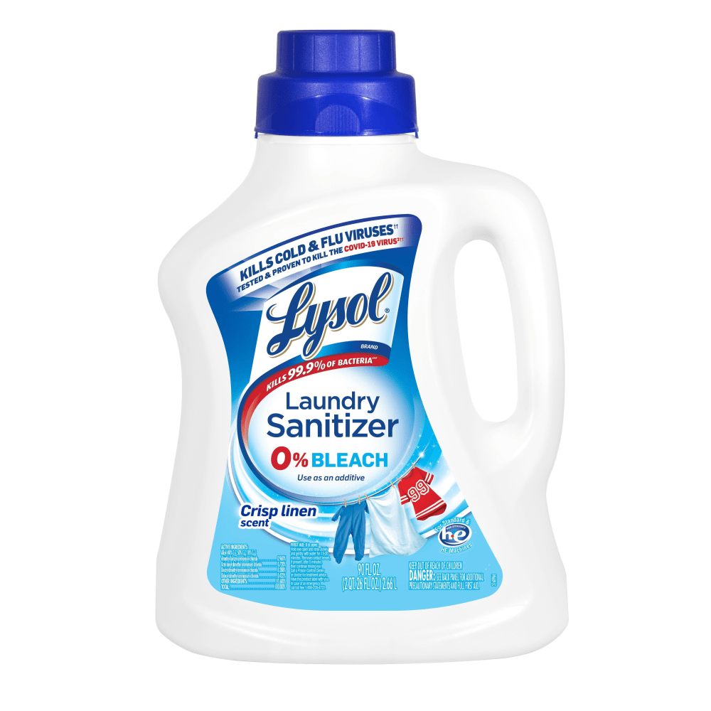 Lysol Laundry Sanitizer, Crisp Linen, 90 Oz, Carton Of 4 Bottles MPN:CB958728