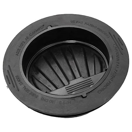 4 Dia, HDPE, Black, Trap Seal, Drain Seal MPN:97044
