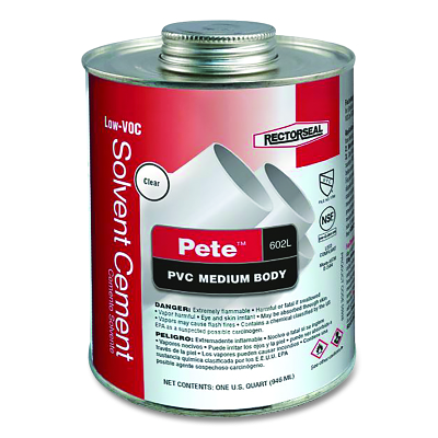 602L Pistol Pete 1 Qt Pvc   Cement Btc MPN:55928