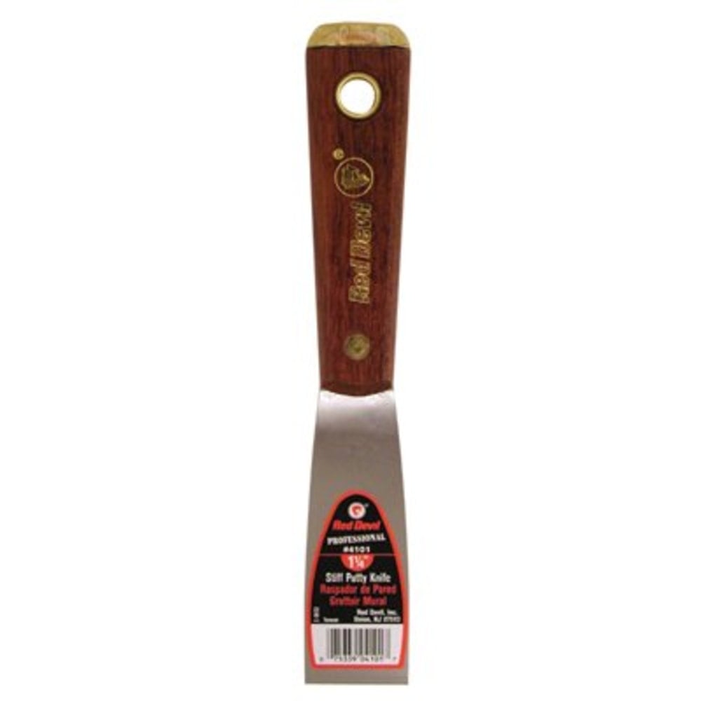 Red Devil 4100 Pro Series Putty Knife, 1-1/4in Width, Flexible MPN:630-4102