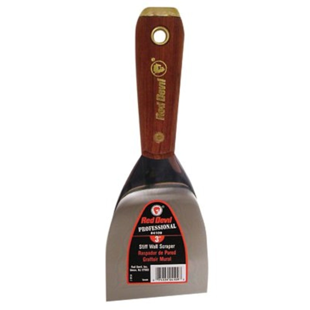 Red Devil 4100 Pro Series Wall Scraper, 3in Width, Stiff MPN:630-4109
