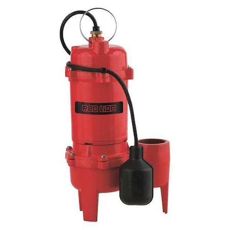 Sewage Pump, 1/2 HP, Cast Iron MPN:14942748